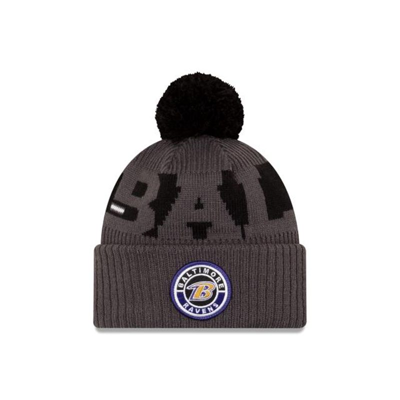 NFL Baltimore Ravens Alternate Cold Weather Sport Knit (SGM9757) - Purple New Era Beanies